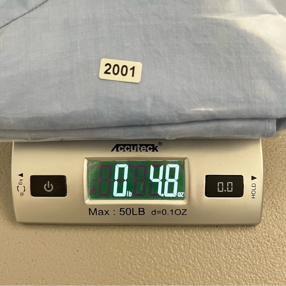 Everlane Ruffle Shoulder Mock Neck Blouse Top NWT Size 2 Light Blue Office - Picture 10 of 10